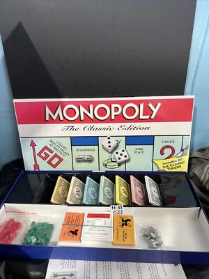 Monopoly Board Game "The Classic Edition" Complete Hasbro Winning Moves Neveruse - Image 1 of 3