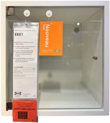 Nuevo armario de pared blanco con puerta IKEA EKET con puerta 13 3/4x13 3/4 '' 593.363.74 Foto 1 de 4