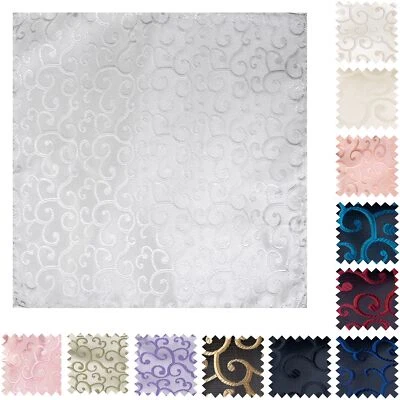 Swirl Pocket Hankie Royal Swirl Pocket Square 24cm x 24cm - Image 1 of 4