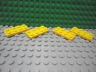 Lego 4 Yellow 2x4 Base Plate New 