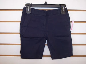 Girls IZOD $24 Navy or Khaki Uniform Stretch Shorts Size 4 - 6X - Picture 1 of 8
