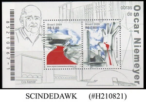 BRAZIL - 2008 OSCAR NIEMEYER'S PROJECTS - MIN. SHEET MINT NH - Picture 1 of 1