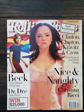 Rolling Stone Magazine - Christina Ricci - 1999