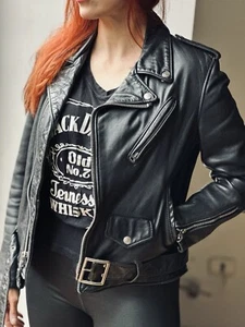 $995 Schott Women's Hand Vintaged Cowhide Leather Perfecto Jacket 626VNW Size S - Picture 1 of 19