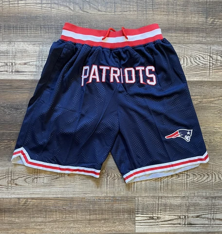 New England Patriots Summer City Football Retro Navy Shorts Brand New Stitched Cover