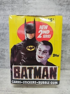 Topps Batman Movie Series 2 Vintage Full vintage Trading Cards Box NOS (B) - Picture 1 of 4
