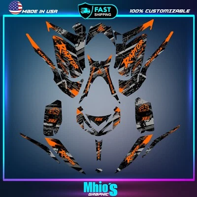 Yamaha Raptor 700 700R графический набор 2013 2014 2017 до 2025 наклейки наклейки atv - Изображение 1 из 4