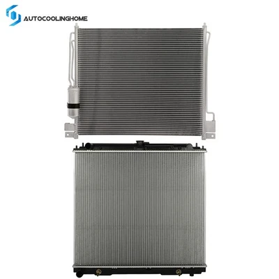 Cooling Radiator And A/C Condenser For 2005-2015 2016 2017 Nissan Frontier 2.5L - Image 1 of 4