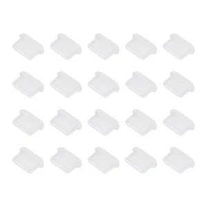 0.4 Inch USB Type A Dust Plug, 20 Pcs Anti Dust Plug Cover Female End, Clear - Zdjęcie 1 z 6