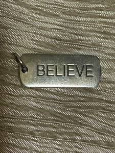 Origami Eule Silber Silber Anhänger GLAUBEN echt nicht mehr produziert Original - Bild 1 von 3