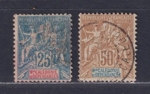 New Caledonia Scott 51,56 Used 1900-1904 Navigation & Commerce Issues SCV $53.00 - Picture 1 of 2