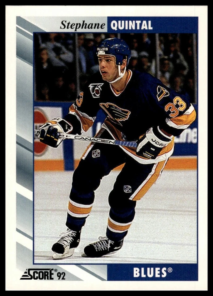 1992-93 Score #242 Stephane Quintal - Image 1 of 2