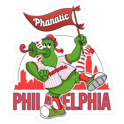 Philadelphia Phillies Sticker Phanatic MLB Baseball  Die Cut Laminated - Image 1 of 2