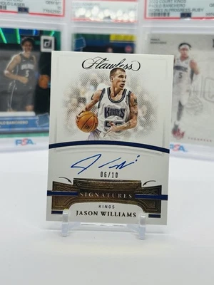 2020-21 Panini Flawless Jason Williams no cartão assinaturas autografadas douradas /10 - Imagem 1 de 2