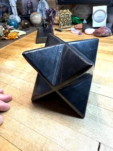 Schungit Mineral Edelstein Importiert Russisch Karelien Jumbo Merkabah Präparat 333 - Bild 1 von 6