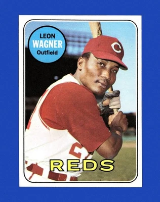 1969 年 Topps Set-Break #187 Leon Wagner 近乎完好-MT 或更好 *GMCARDS* — 第 1/2 张图片