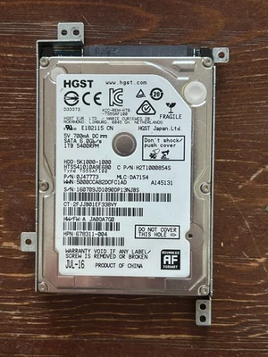 HGST HTS541010A9E680 1TB 5400RPM SATA 2.5" Hard Drive 0J33073 - Image 1 of 2