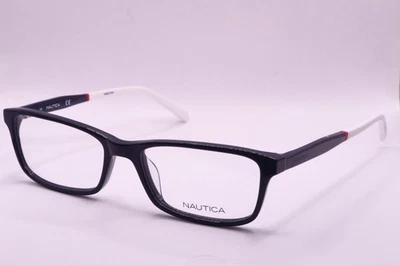 NUEVAS GAFAS NAUTICA N8165 410 AZUL MARINO ROJO BLANCO AUTÉNTICAS MONTURAS DE DISEÑO 54-17 Foto 1 de 4