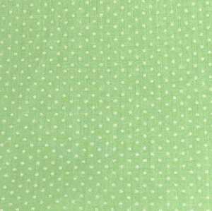 2 Yards DOTTED SWISS Vintage Fabric Lime Green with White Flocked Dots NOT Sheer - Picture 1 of 2