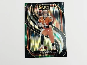 2024 Select Football Premier Level Joe Burrow #127 Negro Verde Shock Bengals - Imagen 1 de 2