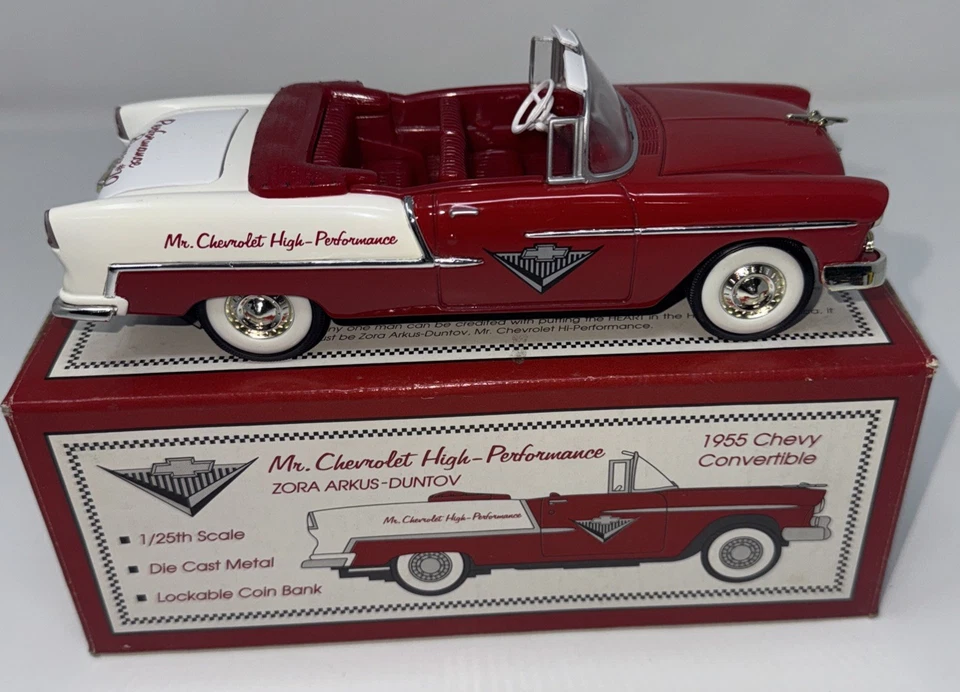Eastwood 1955 Chevy Mr Chevrolet 6th in Series Coin Bank # 246500 1 25 JM 59f