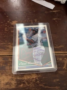 1994 Topps - Cecil Fielder #190 Autograph - Picture 1 of 2