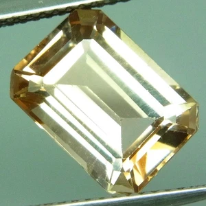 SENSATIONAL! 5.10ct.Ultra Apricot Peach Imperial topaz Brazil Octagon 11x8mm. - Picture 1 of 4