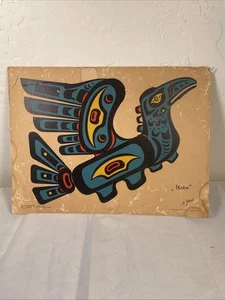 C.B. Greul Inuit Silkscreen on Paper Hoho Thunderbird Kwakiutl Tribe - Picture 1 of 13