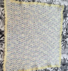 Baby Blanket, Hand Crocheted - Picture 1 of 6