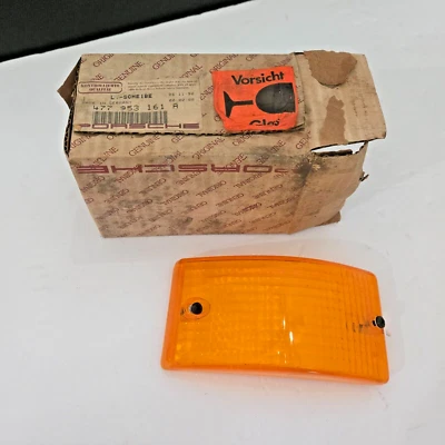 Lente señal de giro delantera, izquierda, original Porsche 924/944 (76-91) 477953161A alemán Foto 1 de 2