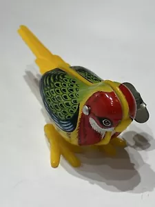 MIKUNI WIND-UP HOPPING BECKING TIN BIRD VINTAGE anni 50 GIAPPONE FUNZIONA BENISSIMO - Foto 1 di 5