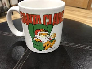 Vintage 1978 Garfield Santa Claws 3,75" Tasse Jim Davis Classic Cartoon 70er - Bild 1 von 7
