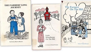 Lot of 3 Strelsa Morris Machen Signed Little Schoolhouse, Farmers Journey. Hill - Picture 1 of 10