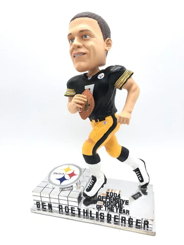 Ben Roethlisberger Rookie Of Year Bobble BIG BEN STEELERS ROY BOBBLE ORIG BX NIB Cover