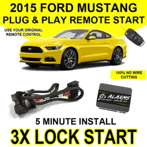 Js Alarms Remote Start Plug & Play 3X Lock For 2015 Ford Mustang FO2 - Picture 1 of 8
