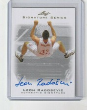 2012 LEON RADOSEVIC LEAF SIGNATURE SERIES BOLD AUTO CARD # BA-LR1  SP