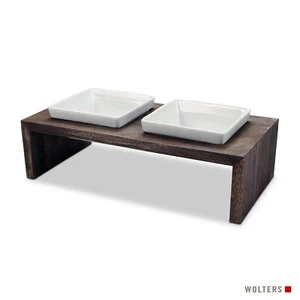 Replus Futterstation Meshidai Doppelnapf Fressnapf Trinknapf True Walnuss - Bild 1 von 4