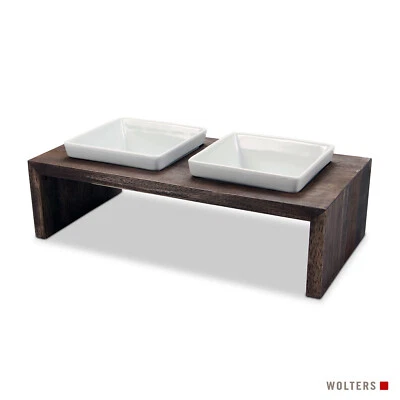 Replus Futterstation Meshidai Doppelnapf Fressnapf Trinknapf True Walnuss - Bild 1 von 2