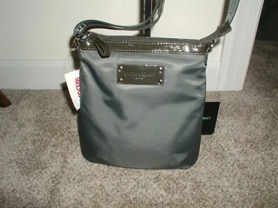Cynthia Rowley New York Gris Tela Bandolera Bolso de Hombro Informal Ajustable Foto 1 de 3