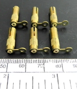 Buchsenklemme - Messing Durchmesser 5 mm x Länge 18 mm mit Sockel Löthülse - Bild 1 von 5