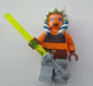 Lego Ahsoka Tano 7751 8037 7675 8098 7680 Star Wars Minifigura Sable Auténtico - Imagen 1 de 2