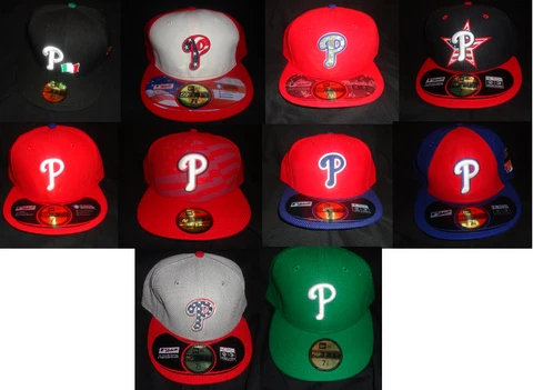 PHILLIES PICK A FITTED HAT: STARS/STRIPES-ITALIAN FLAG-CAMOUFLAGE-GREEN-GRAY Cover