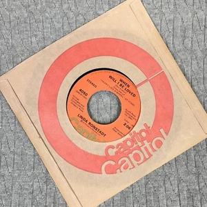 Vintage 45 RPM record Linda Ronstadt 1974 capital records country disco rock - Picture 1 of 4