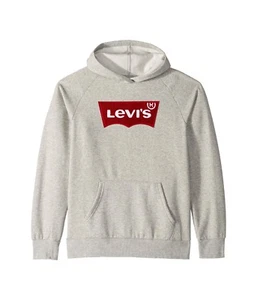 Levis Kids Otto Pullover Hoodie Red Flag Logo Grey XL 158-170 CM 919010-306 New - Picture 1 of 10