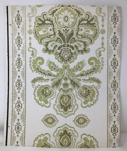 1970s Vintage Wallpaper Sample Style Perfect Sherwin Williams Vigano 83679 - Picture 1 of 8