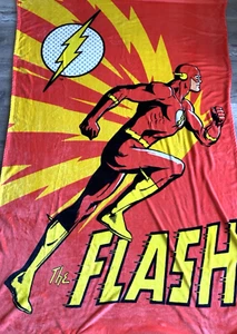 DC Comics THE FLASH Kids' 62in x 90in Super Soft Twin/Full Blanket - Picture 1 of 4