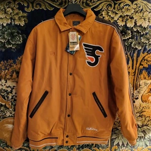 Stall And Dean Philadelphia Flyers Jacket Mens 3XL Snap Canvas Hockey NWT - Picture 1 of 12