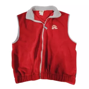 Red Oak Mens Sz M Full Zip Vest Arkansas Razorbacks Maroon Fleece Logo Hog - Picture 1 of 10