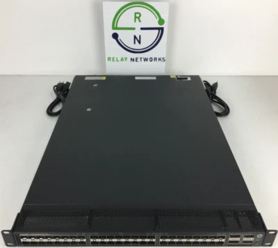 HP JG838A HPE 5900CP 48XG 4QSFP+ Switch 48 1/10G SFP+ 4 QSFP+ 40-GbE. 2x JC680A - Image 1 of 4