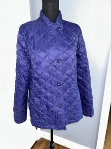 L.L. Bean, Women's Navy Quilted Jacket, Size Large - Picture 1 of 7